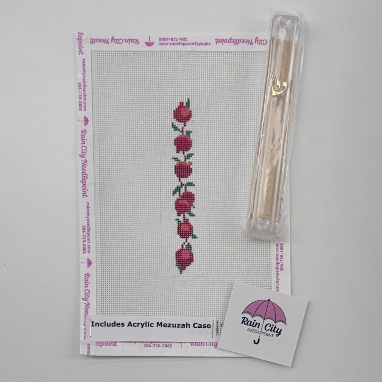 Pomegranate Mezuzah Cover (by Kate Dickerson)
