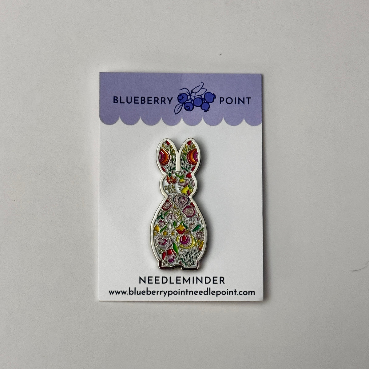 Floral Bunny ~ needle minder