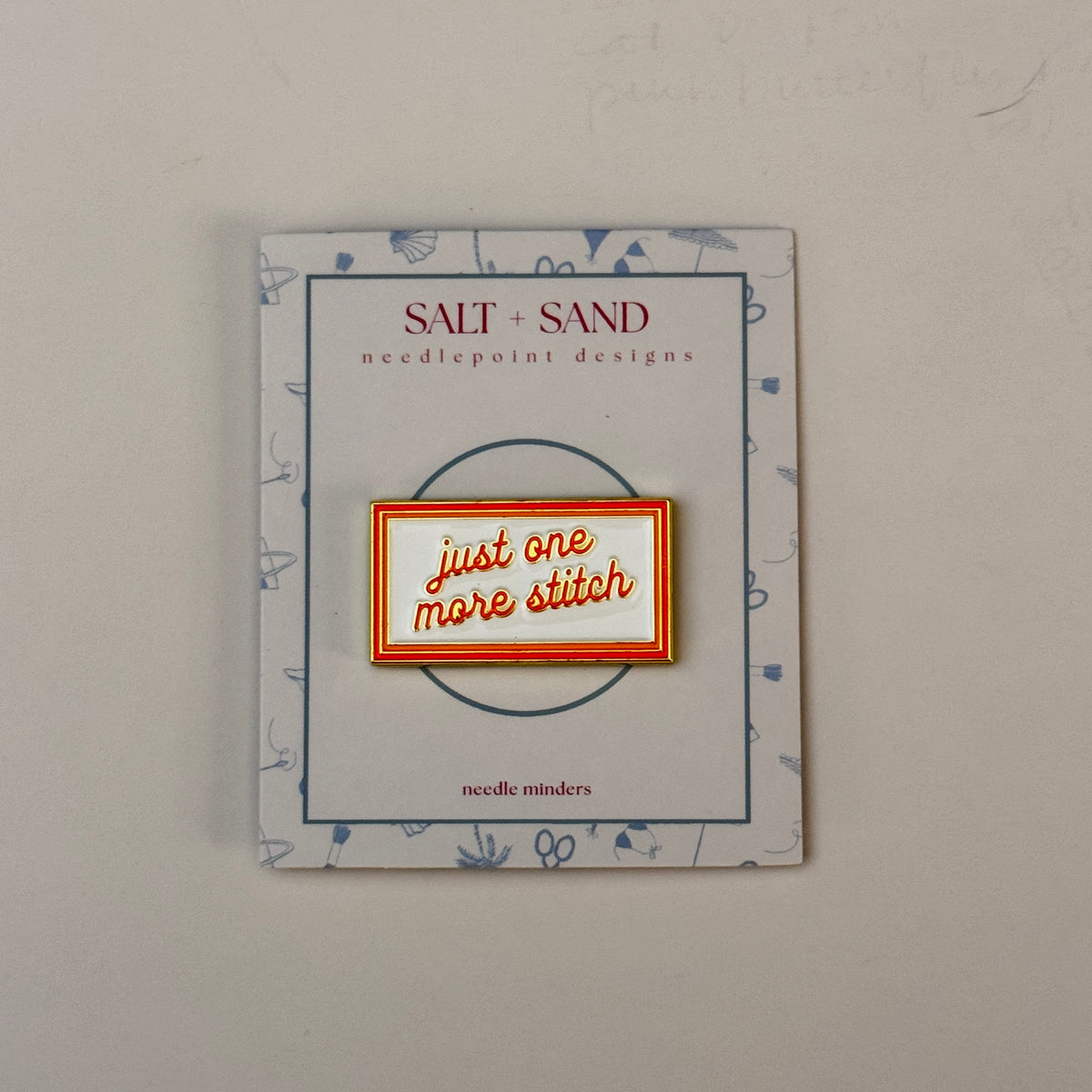 Just One More Stitch ~ needle minder