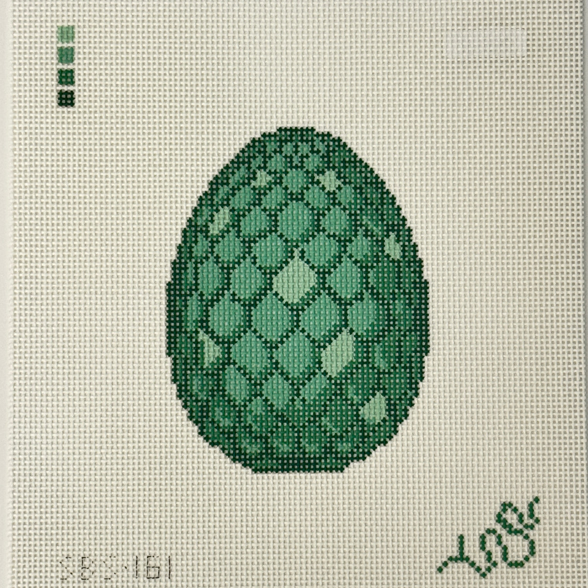 Dragon Egg - Jade (by Spellbound Stitchery)