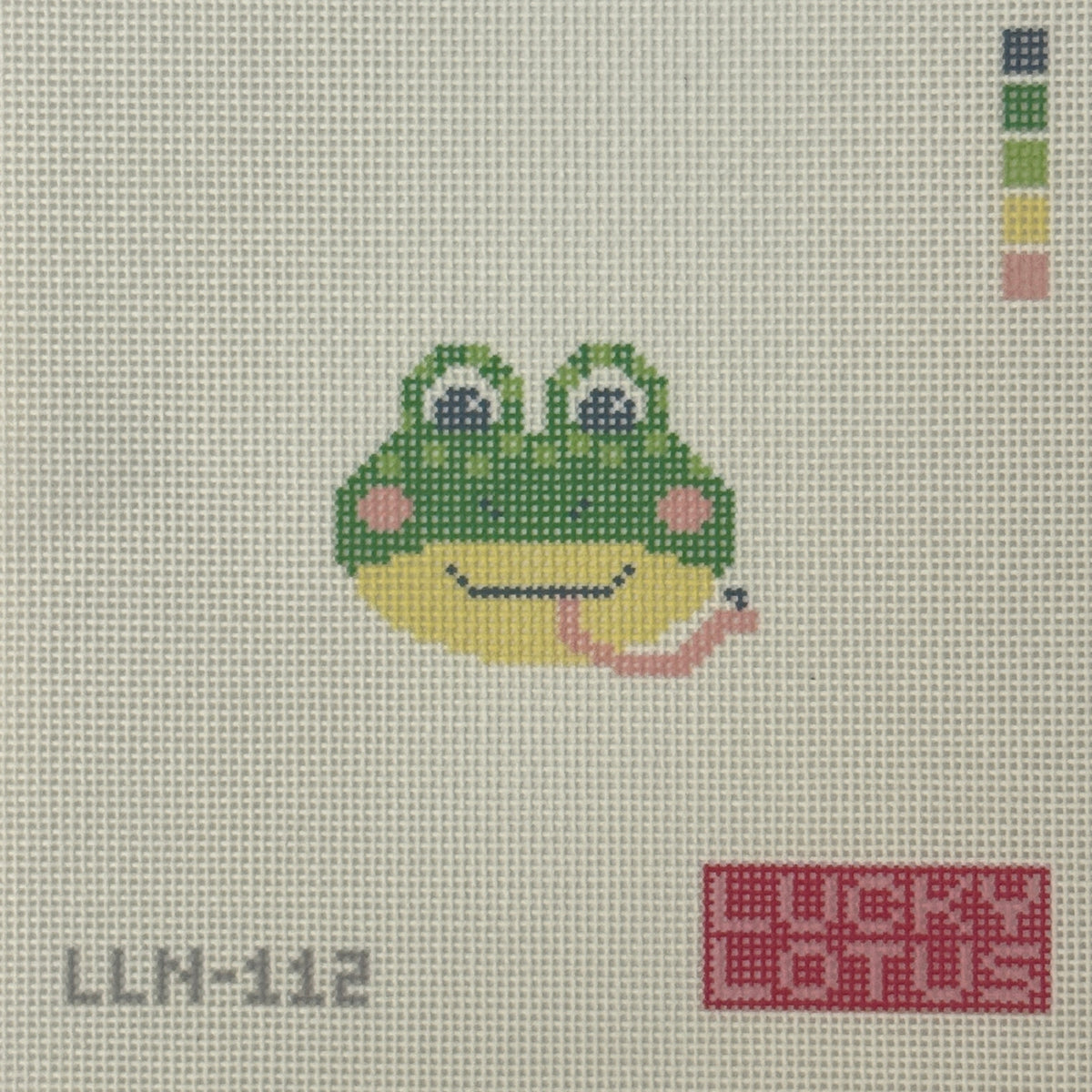 Lucky Littles Frog (by Lucky Lotus Needlepoint)