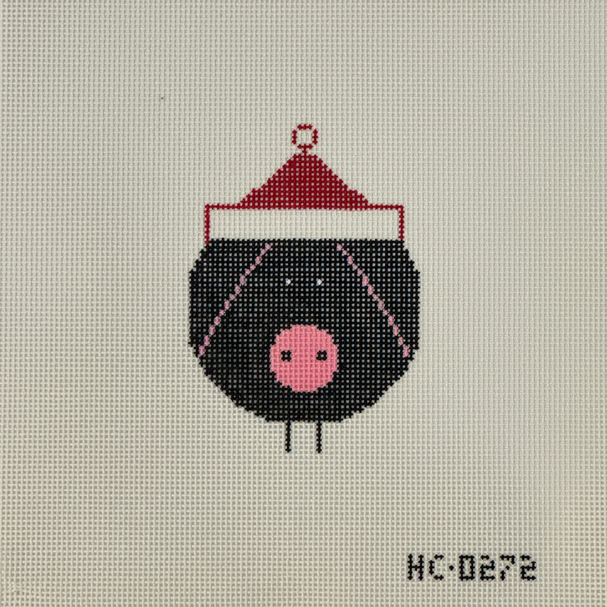 Santa Pigs-Are-Big Ornament (by Charley Harper)