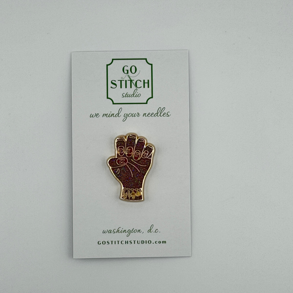 NDLPT Nails Brown Glitter Needle Minder