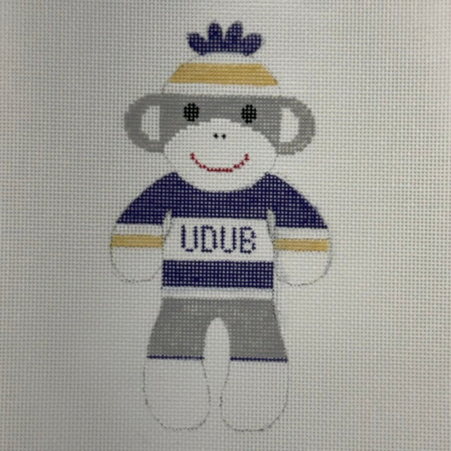 Sock Monkey UDub - University of Washington (by J. Malahy Designs)
