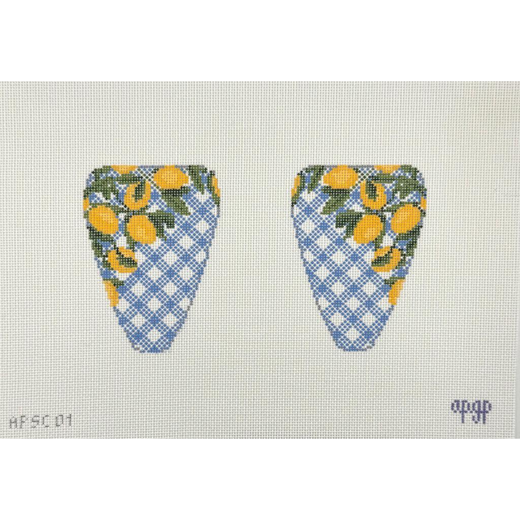 Lemons on Blue - Scissors Case (by Melissa Loves Ndlpt)