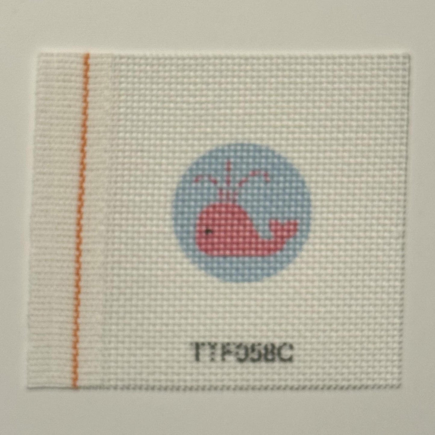 Pink Whale w/ Blue Background Insert (by Tilli Tomas)