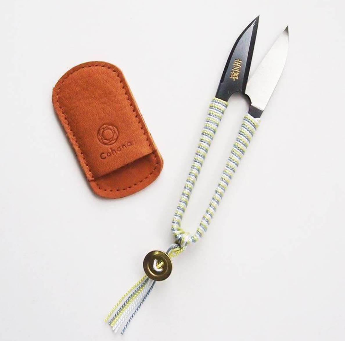 Cohana Shozaburo Thread Snips with Iga Silk Braid