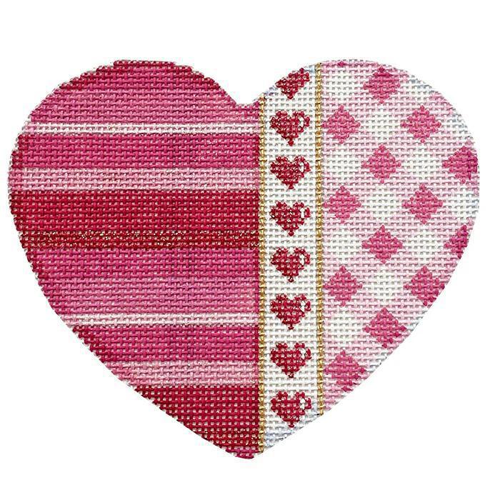 Pink Ombre Heart (by Bradley Needlepoint) HE1020