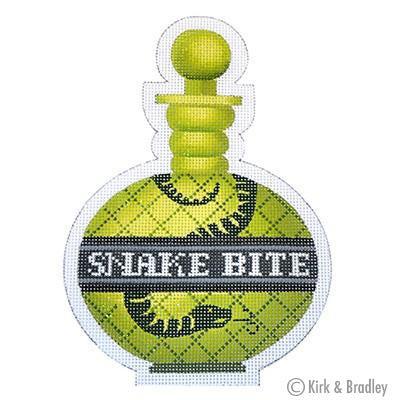 Snake Bite Poison Bottle (by Bradley Needlepoint) KB324