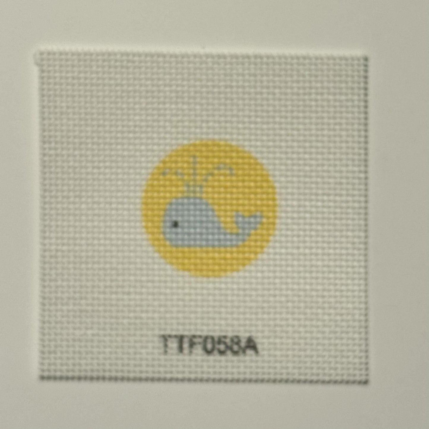 Aqua Whale w/ Yellow Background Insert (by Tilli Tomas)