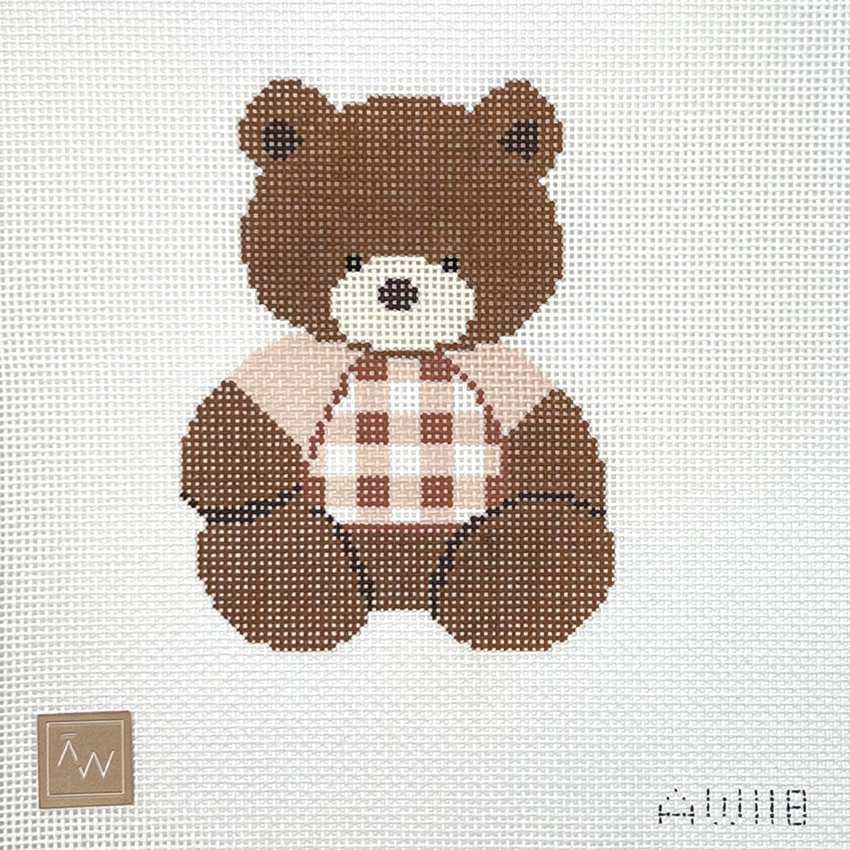 Gingham Bear - beige