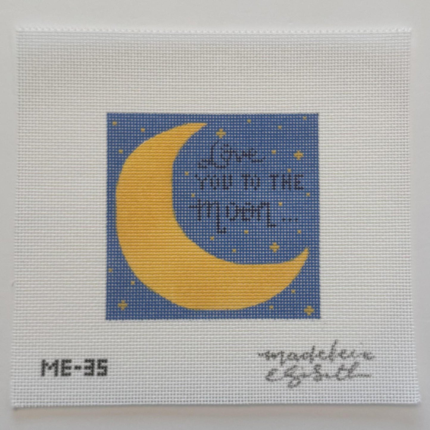 Love You to the Moon (on Blue) (by Madeline Elizabeth)