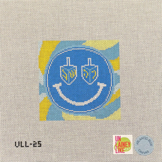 Hanukkah Smiley Face (by Atlantic Blue Canvas)