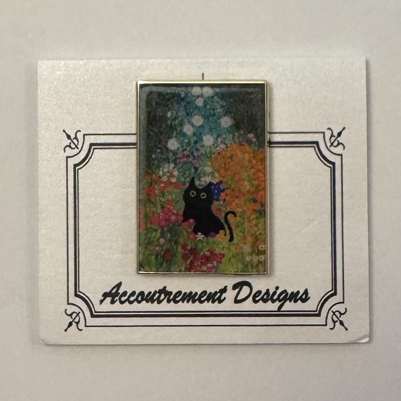 Cat in Flower Field needle minder