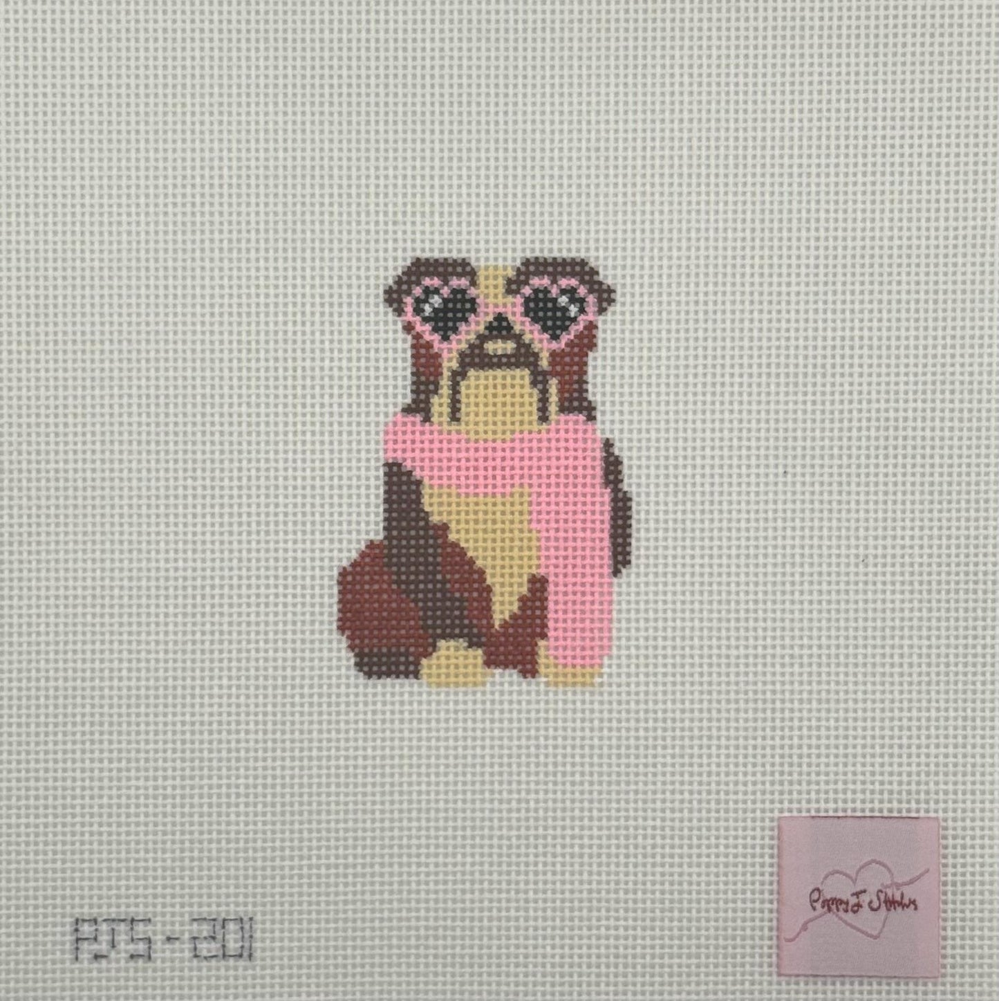 Mini Fab Pup, Bulldog (by Poppy J Stitches)