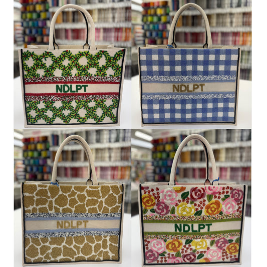 Beaded NDLPT Madeleine Tote
