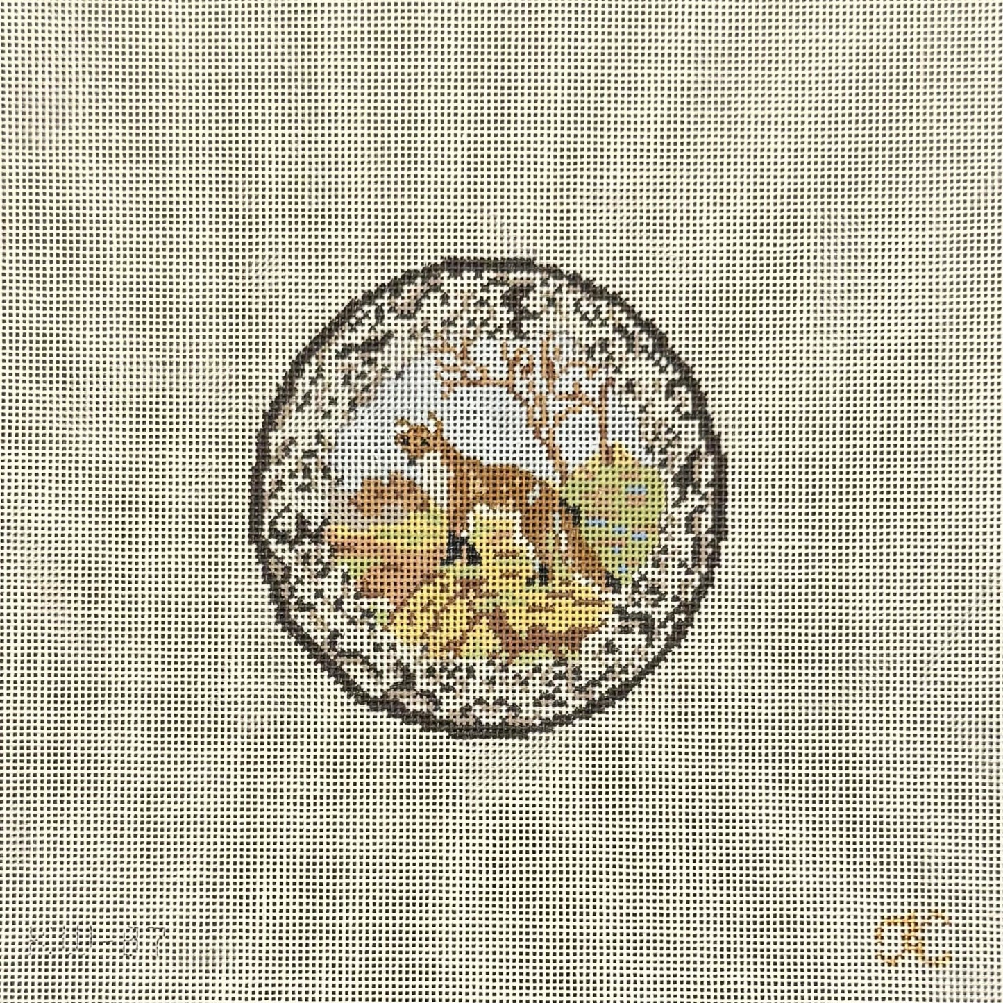 Transferware Fox Plate (by The Gingham Stitchery)