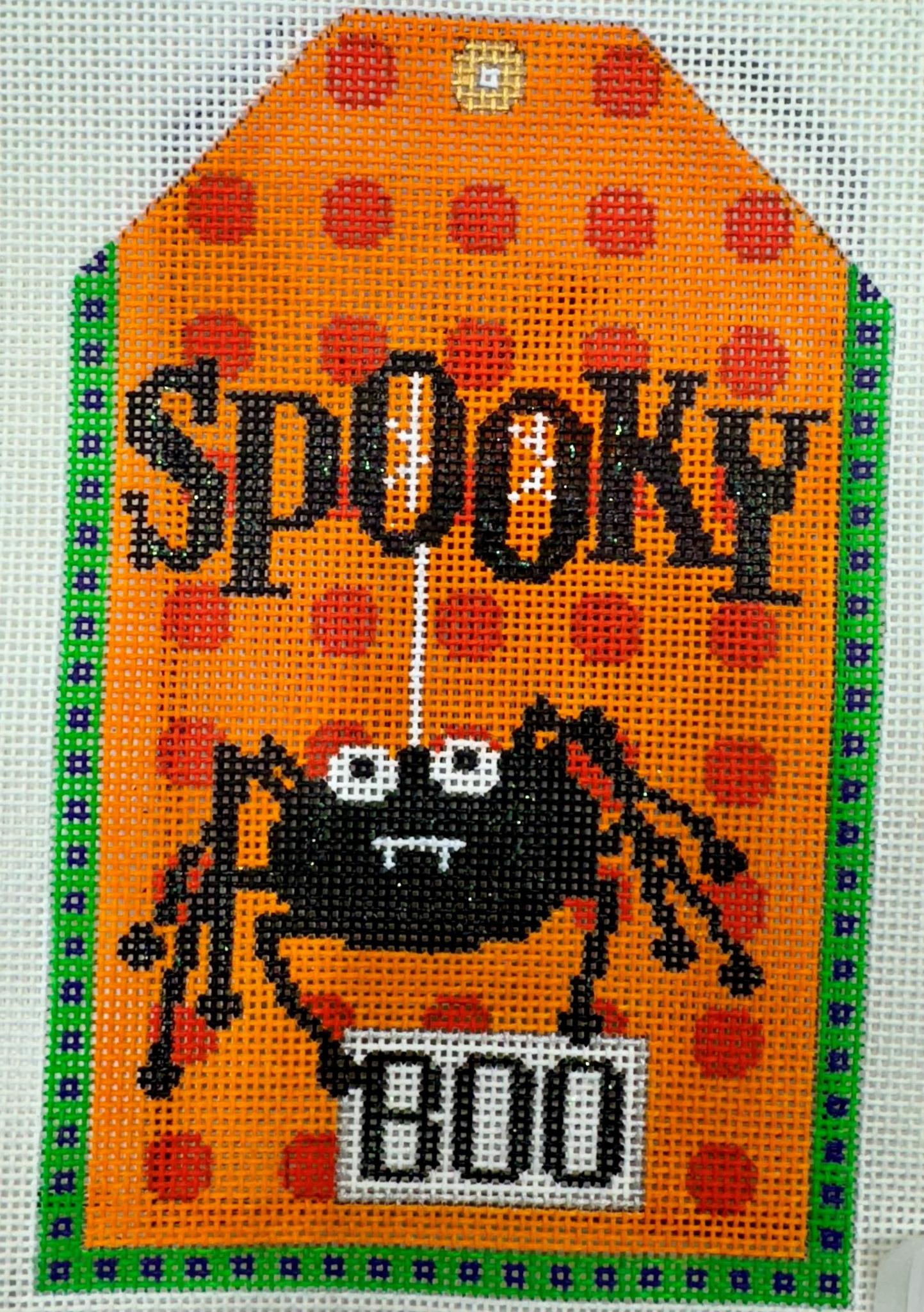 Spooky Boo Large Tag (by The Meredith Collection) H-9-E