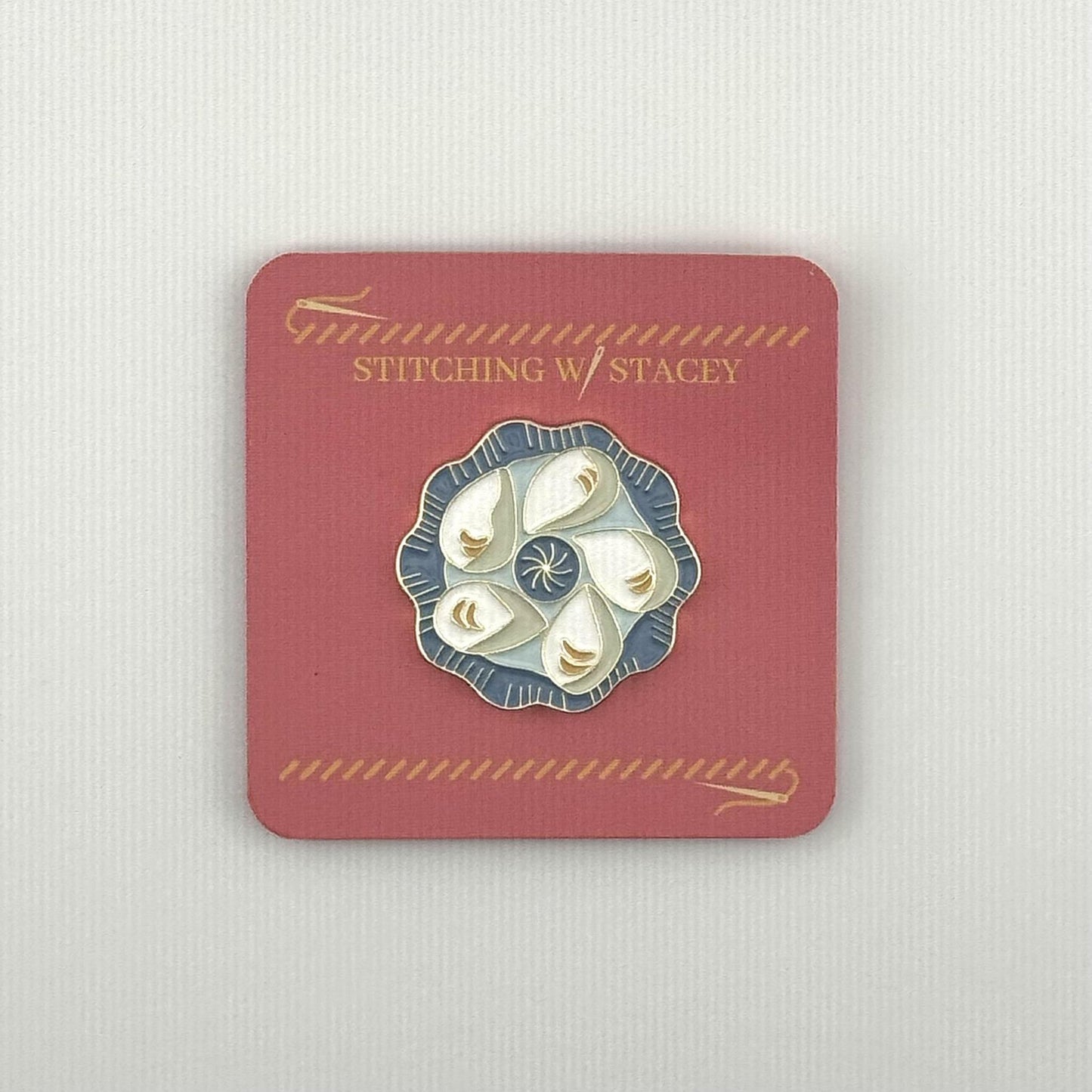 Blue Oyster Plate needle minder