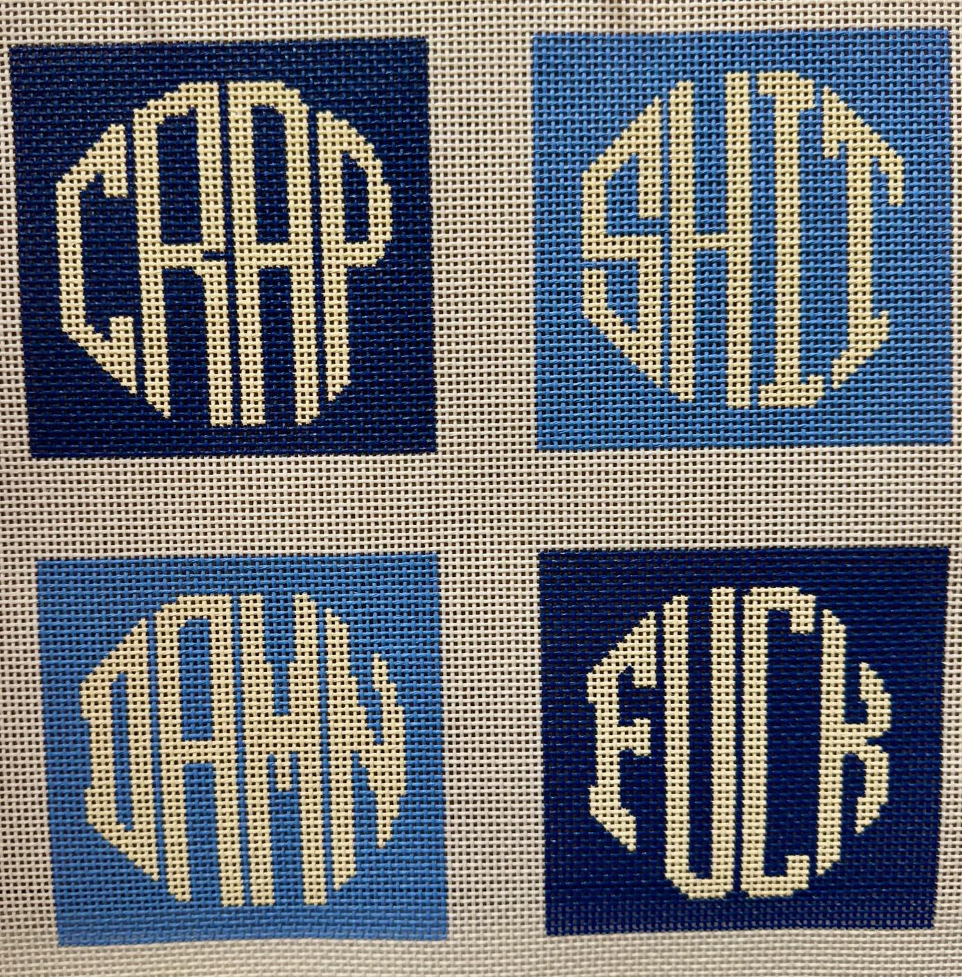 Coastal Blue Dirty Coasters (by Wipstitch) ES-164