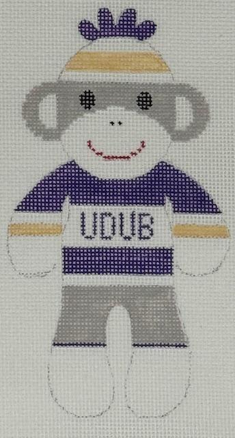 Sock Monkey UDUB University of Washington (by J. Malahy Designs)