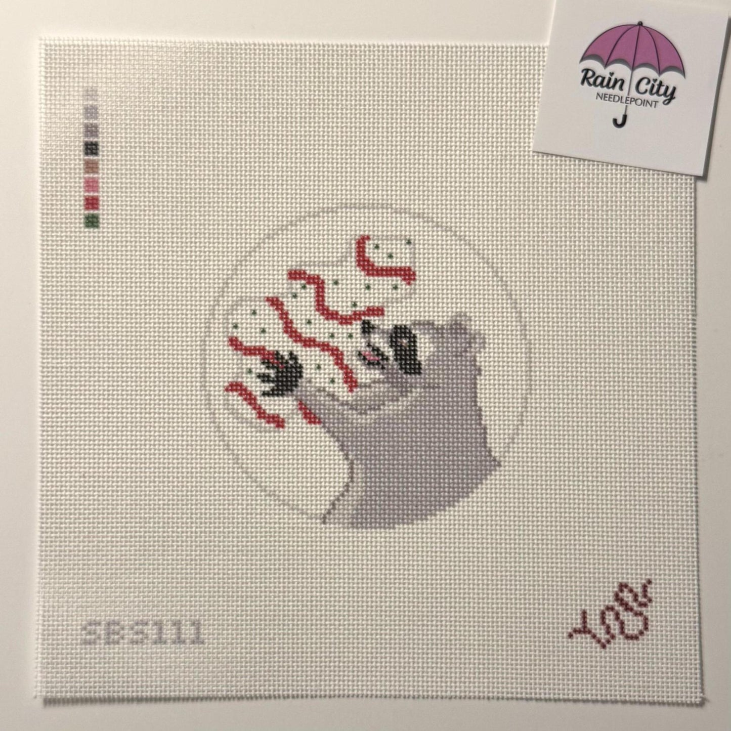 Racoon Christmas (by Spellbound Stitchery)