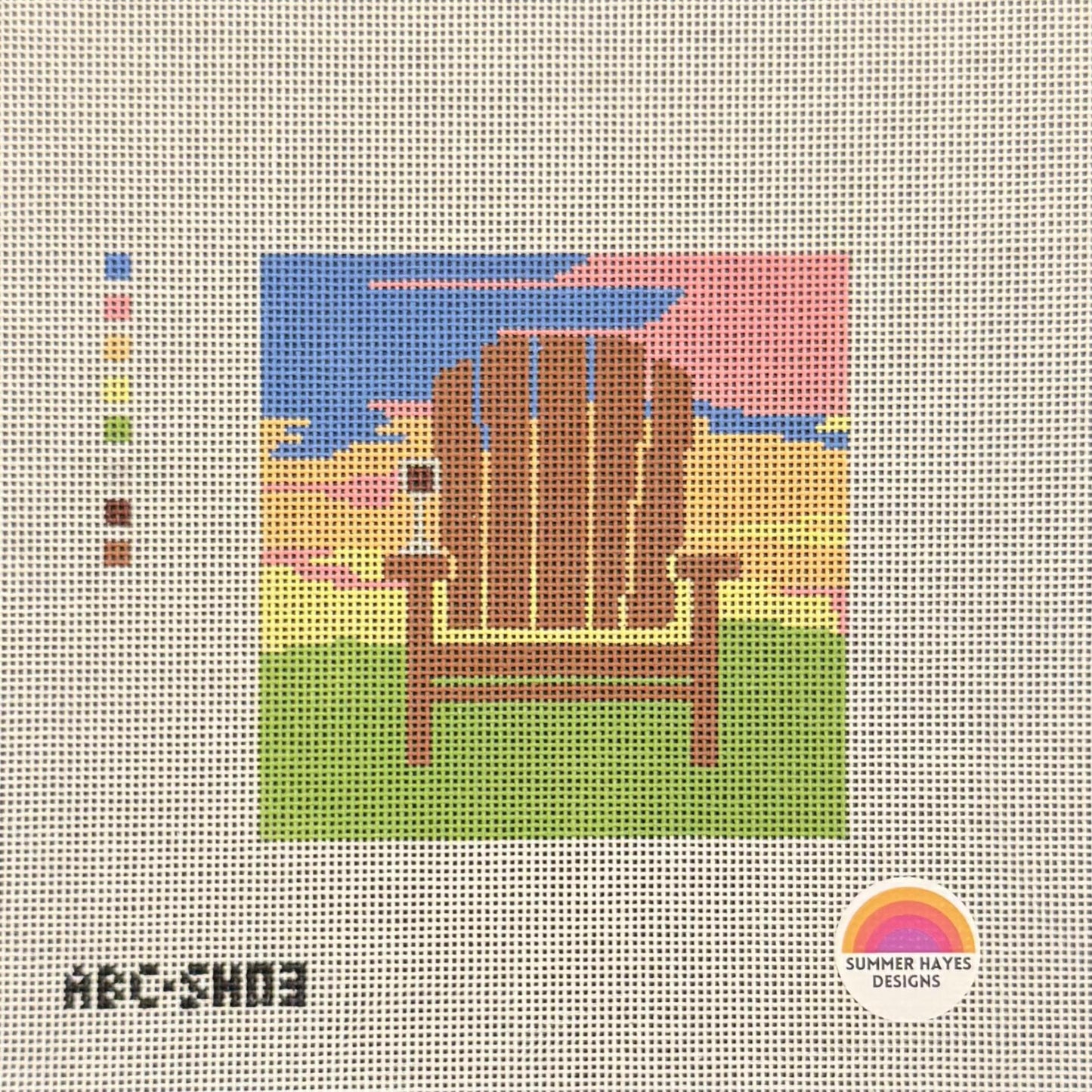 At the Lake Square Ornament (by Atlantic Blue Canvas)