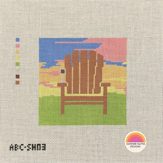At the Lake Square Ornament (by Atlantic Blue Canvas)