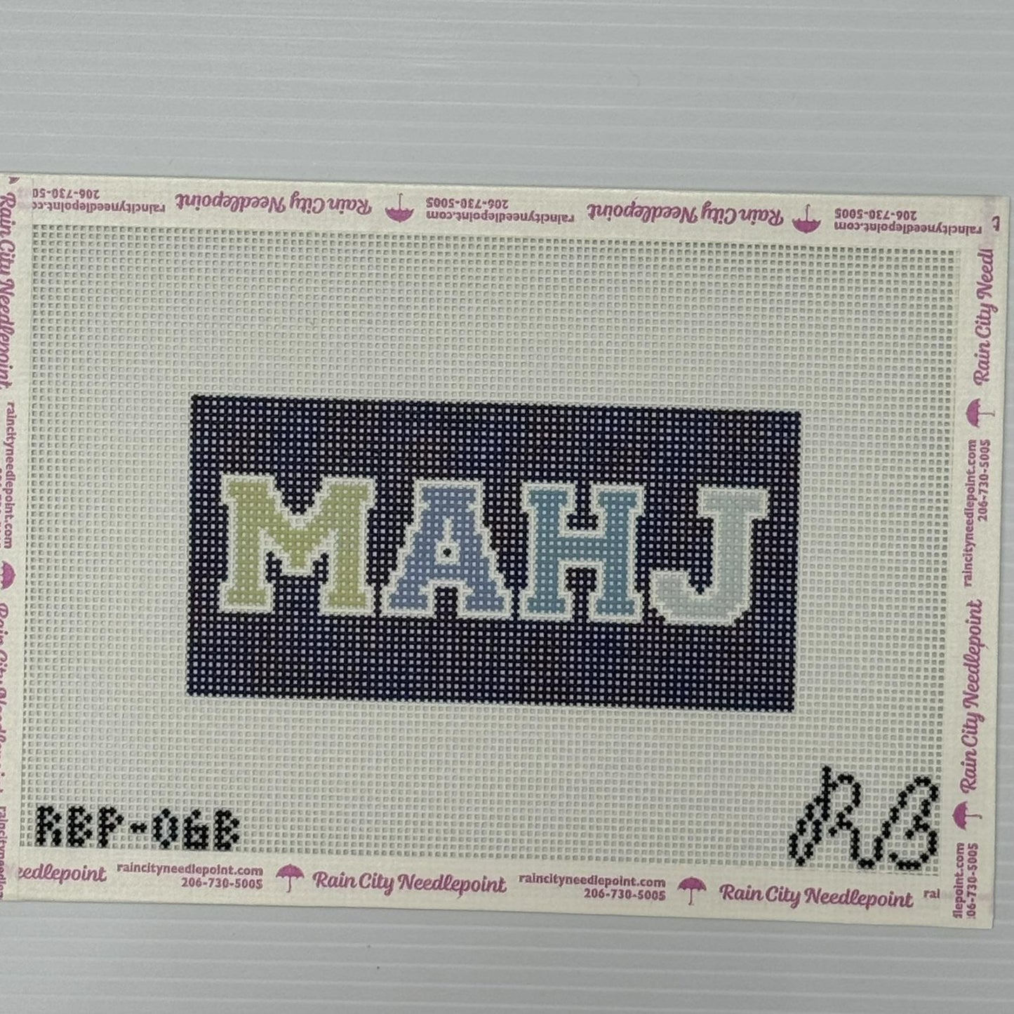 MAHJ Blue - large (by Rachel Barri) - RBP-06B