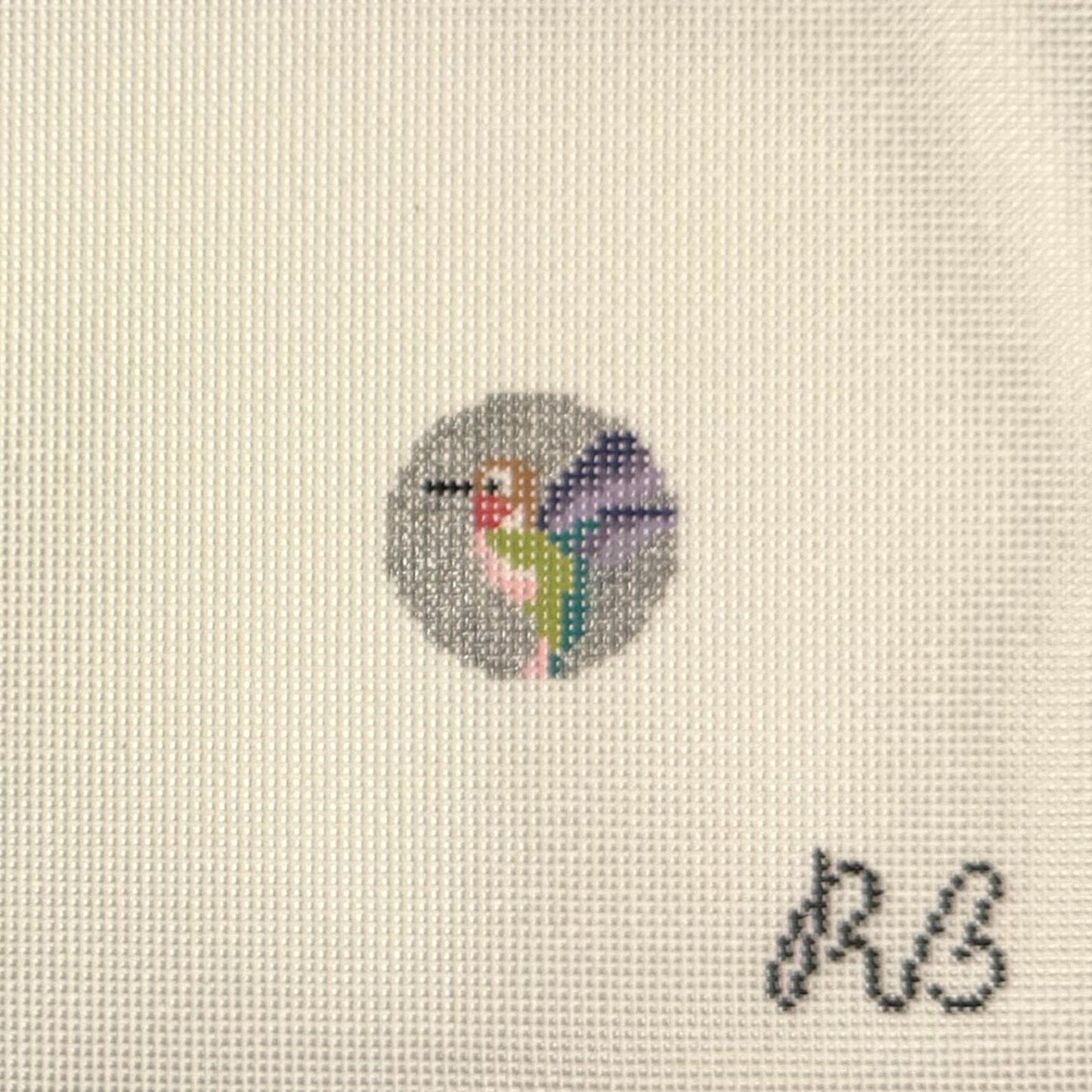 Silver Hummingbird Mini Round (by Rachel Barri)