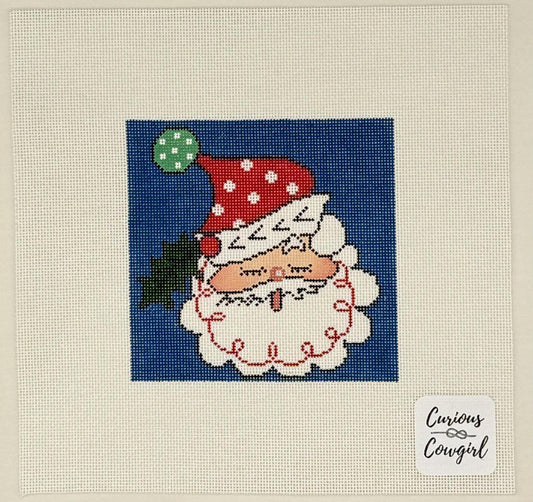 Sleeping Polka Dot Santa (by Curious Cowgirl) MCC-PDS1