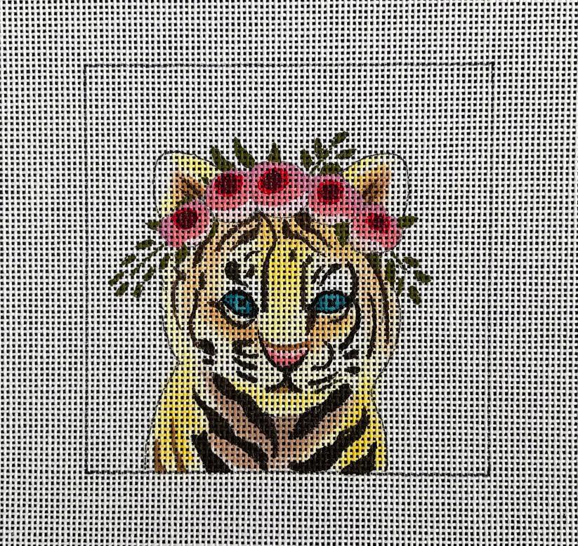 Tiger with Flowers (by Colors of Praise) IN279