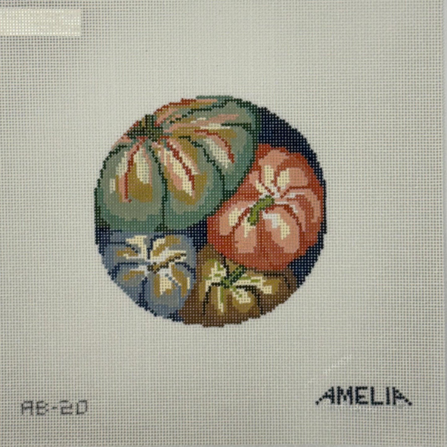 Tumbling Pumpkins Round (by The Gingham Stitchery)