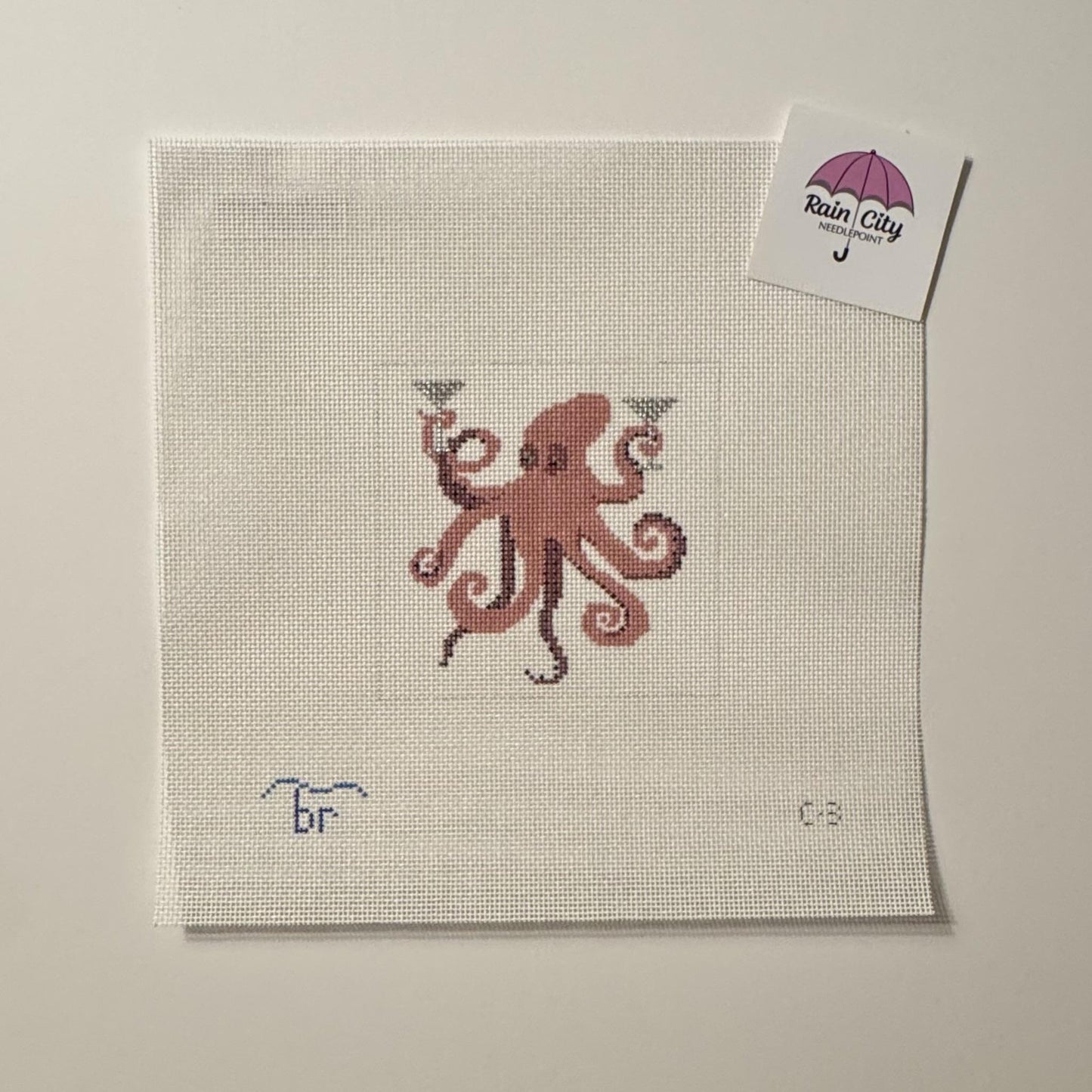 Octopus with Martinis (by Blue Ridge Stitchery)