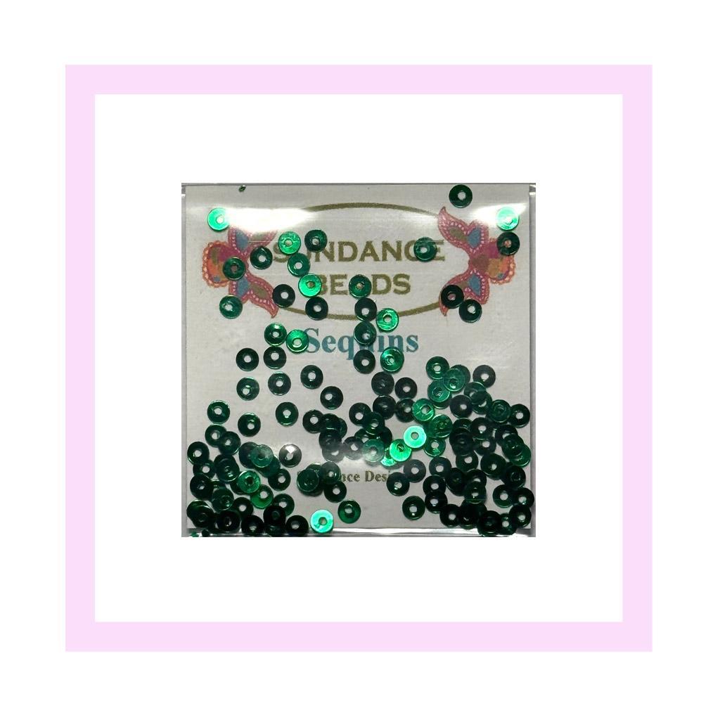 SQ229 Green | 3mm Sequins