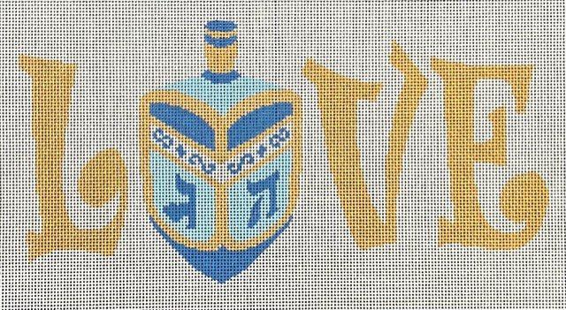 LOVE Dreidel (by A Stitch In Time) ASIT622