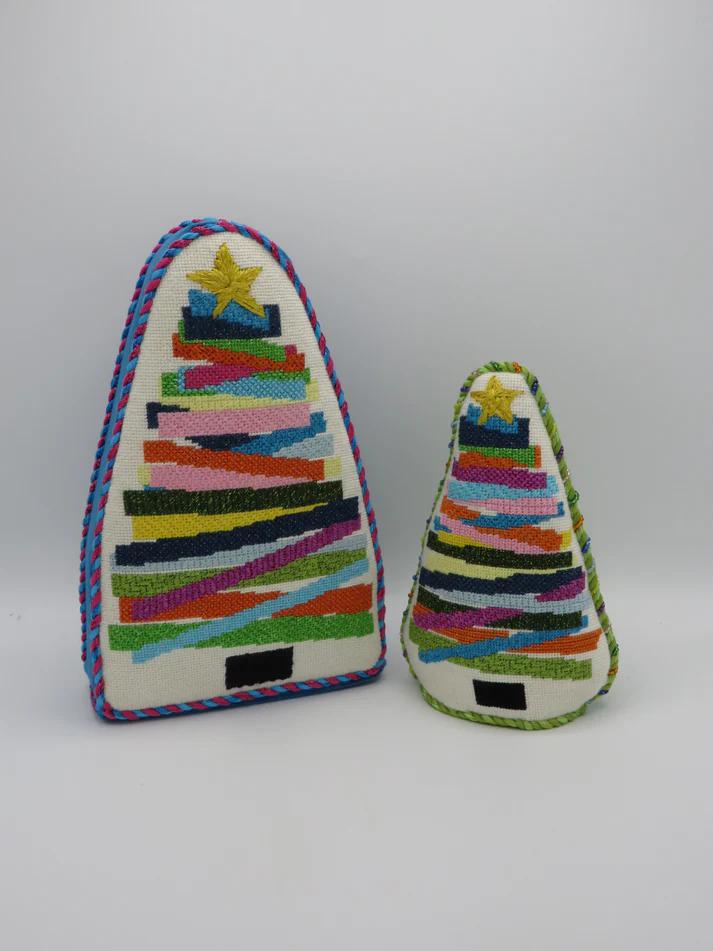 Stackable 8.5" Multicolored Tree (by Cabell Stitchery) - CS01-8