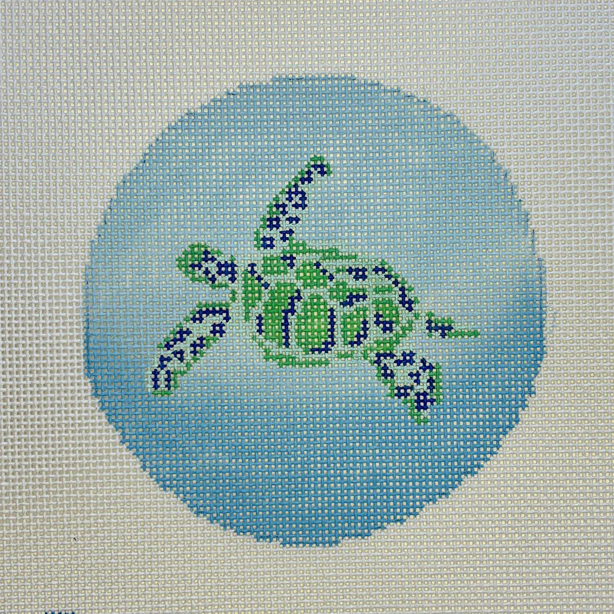 Sea Turtle Round (by Blue Ridge Needlepoint) R15