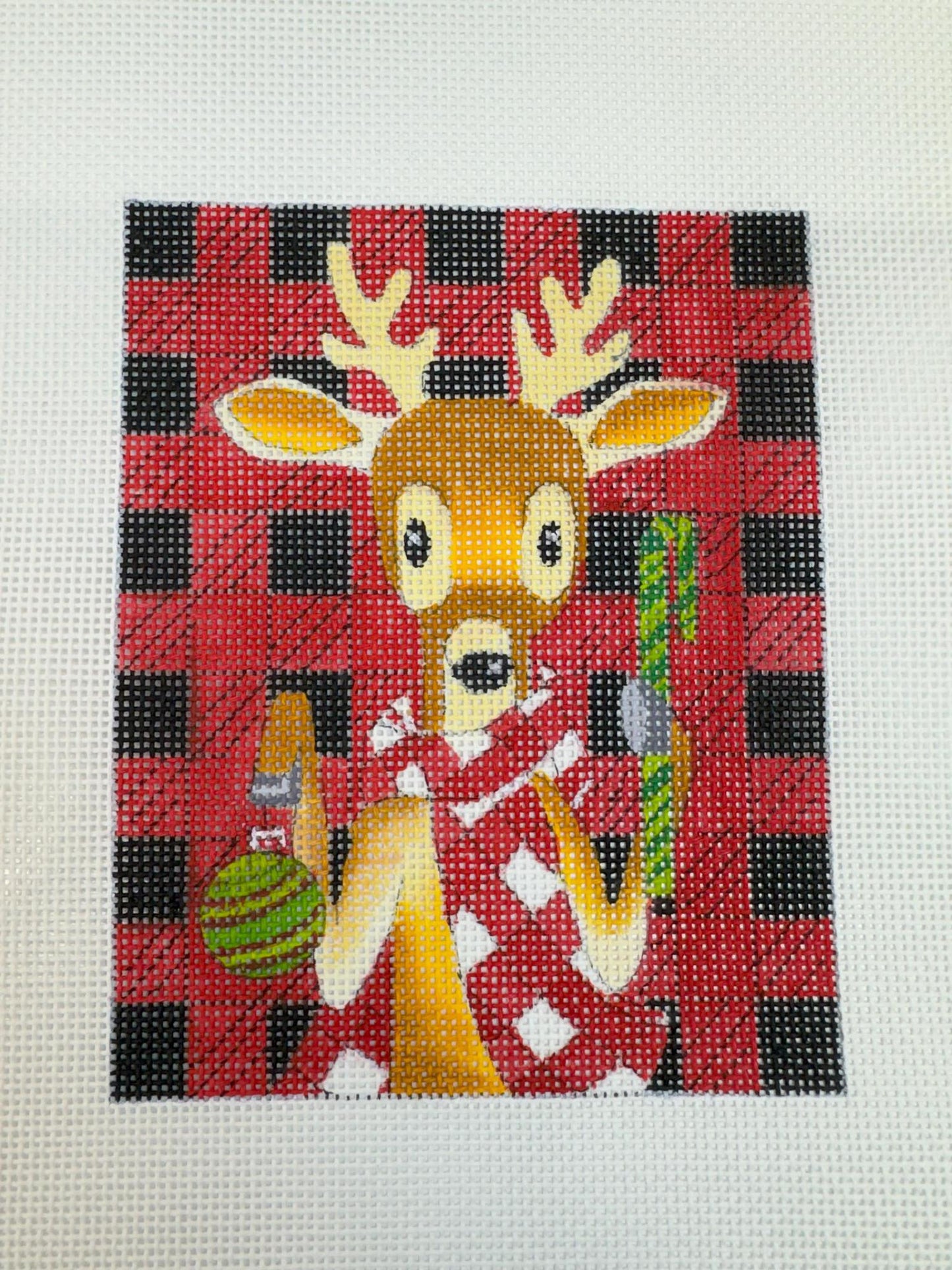 Plaid Reindeer (by Love You More) GA-X22