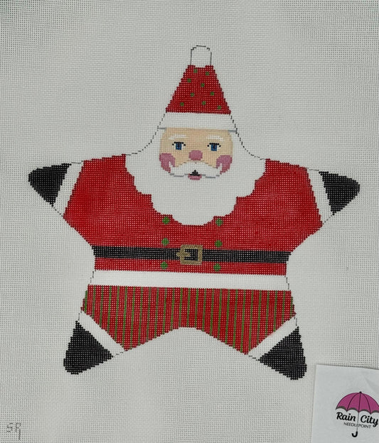 Star Red Santa Tree Topper (by Susan Roberts) 3394-SR