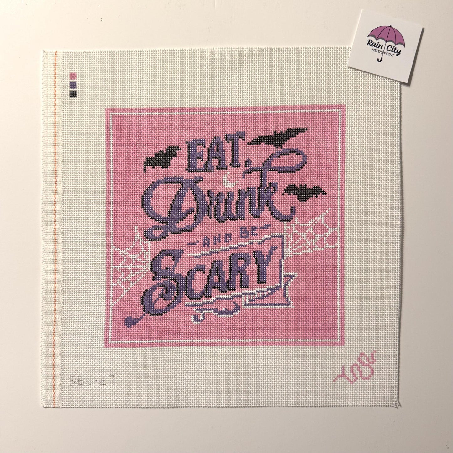 Eat Drink and Be Scary - Pink (by Spellbound Stitchery)