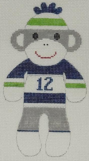 Sock Monkey Seahawks 12 Fan (by J. Malahy Designs)