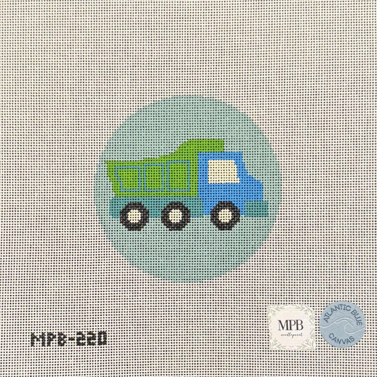 Dump Truck Round (by Atlantic Blue Canvas)