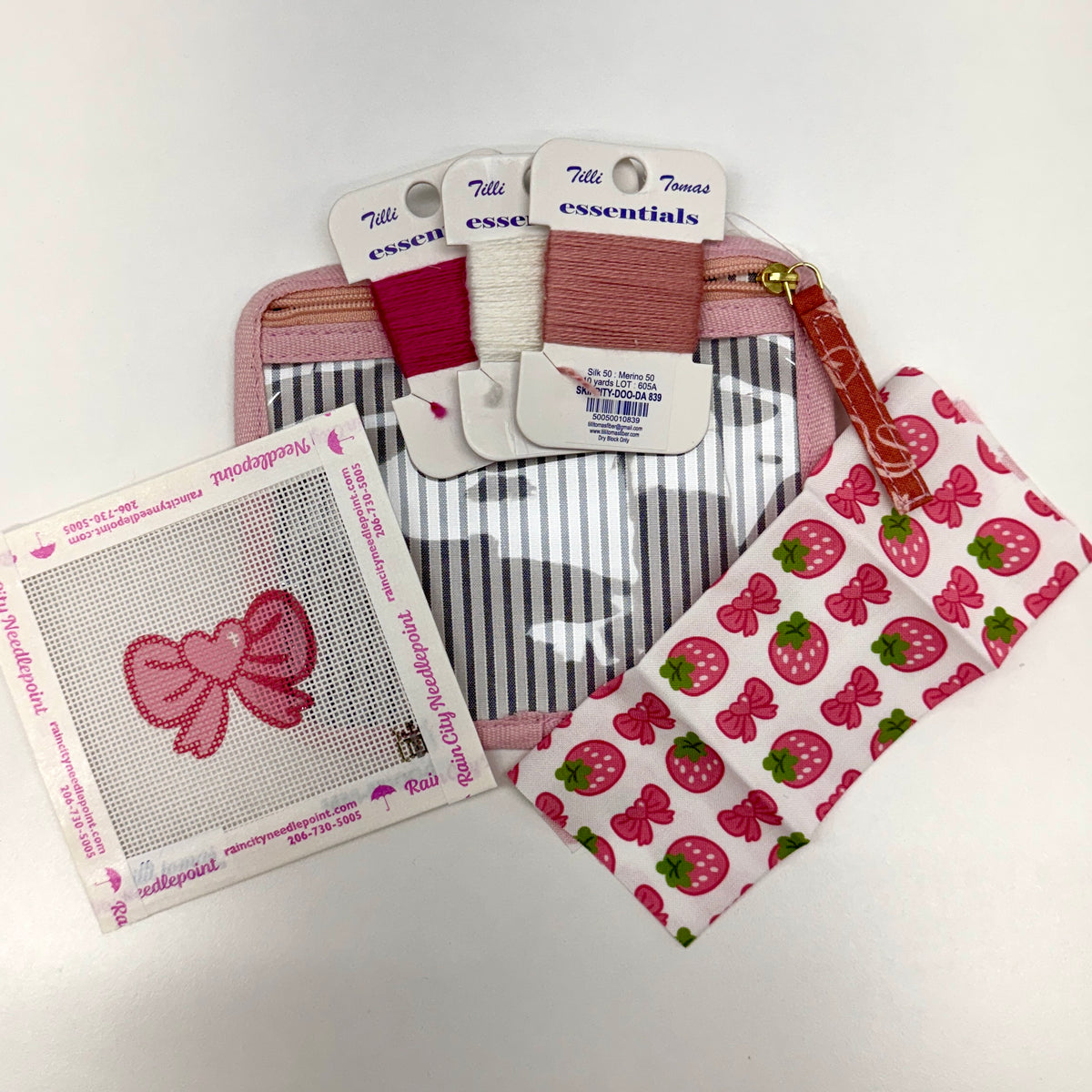 Bag Charm Kit - Pink Heart Bow (by Tilli Tomas)