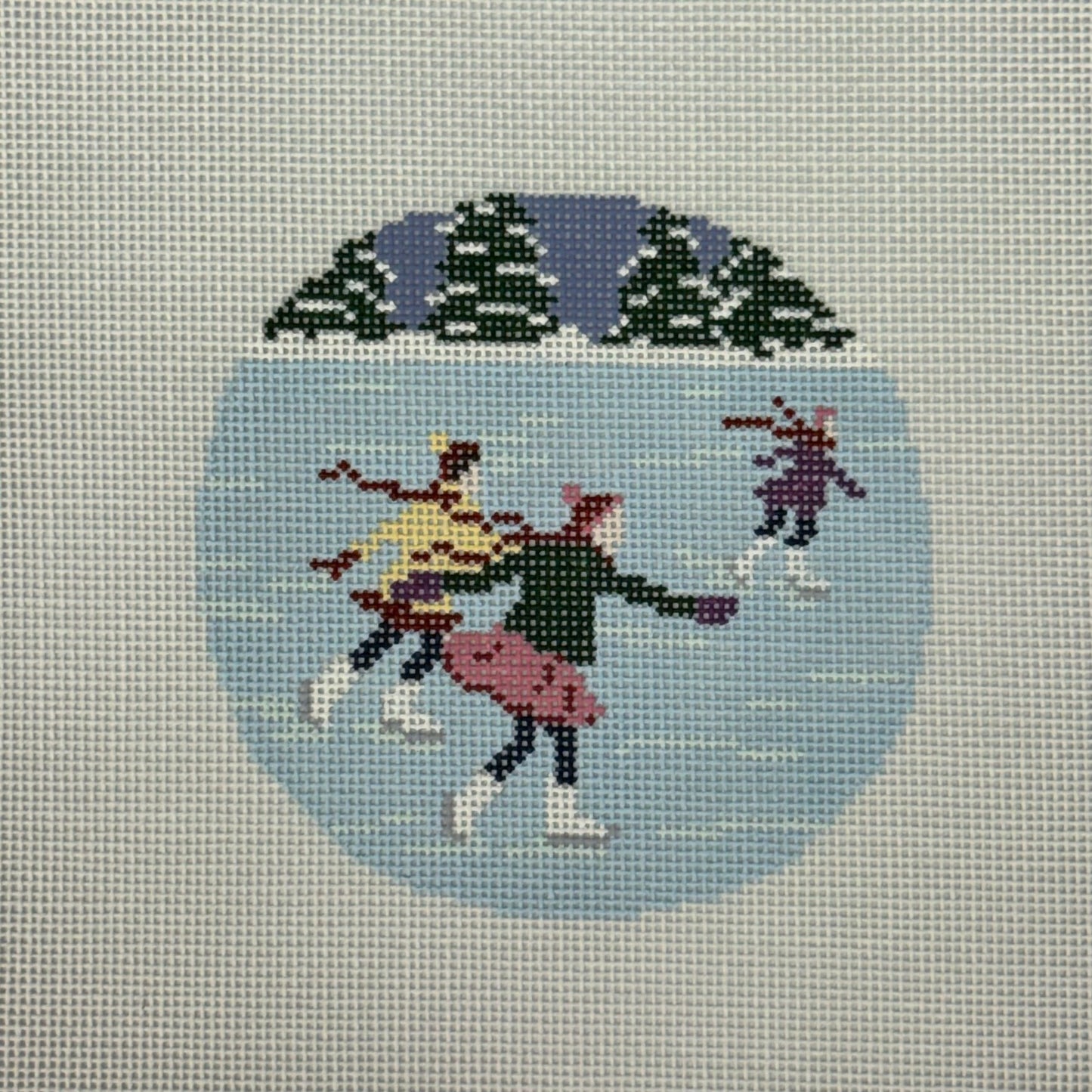 Ice Skaters (by Dogwood Needlepoint)