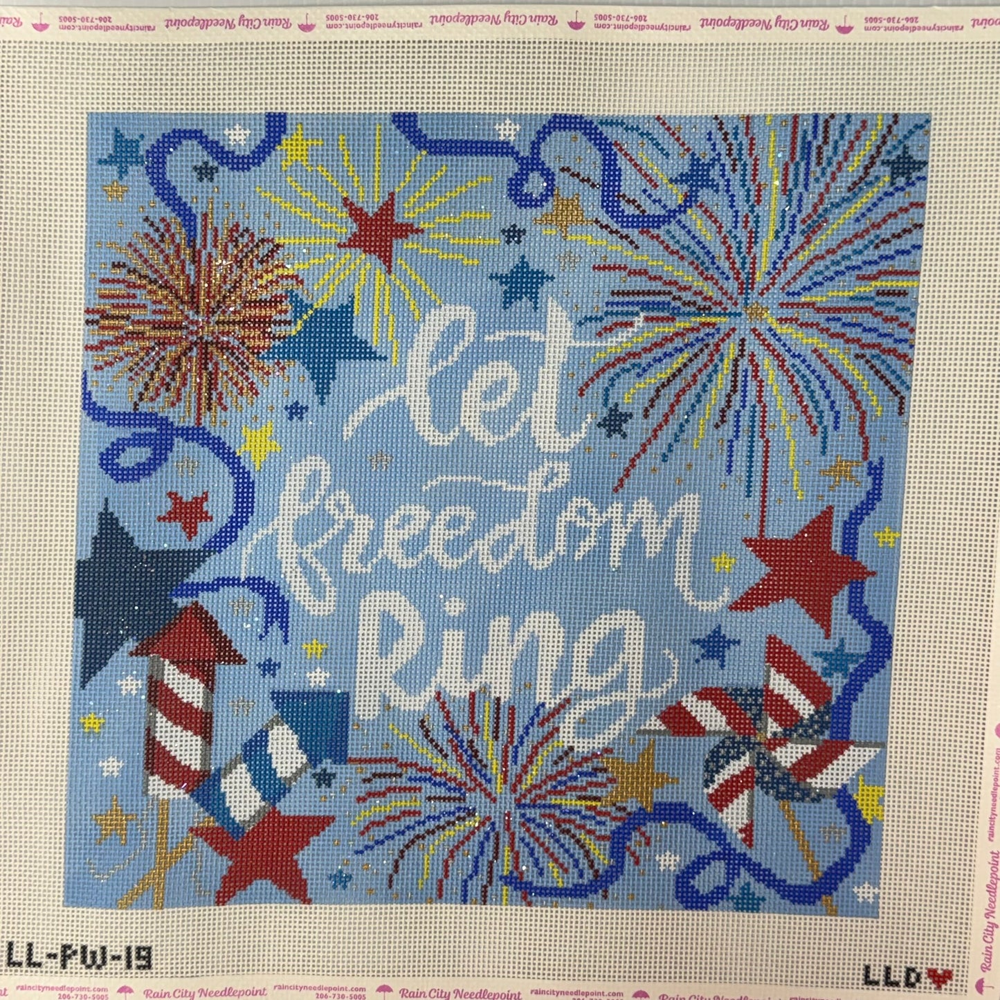 Let Freedom Ring Pillow (by Laura Love)