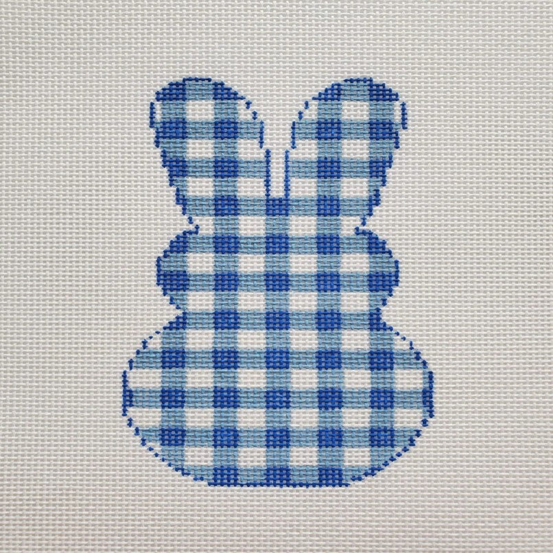 Gingham Bunny-Blue