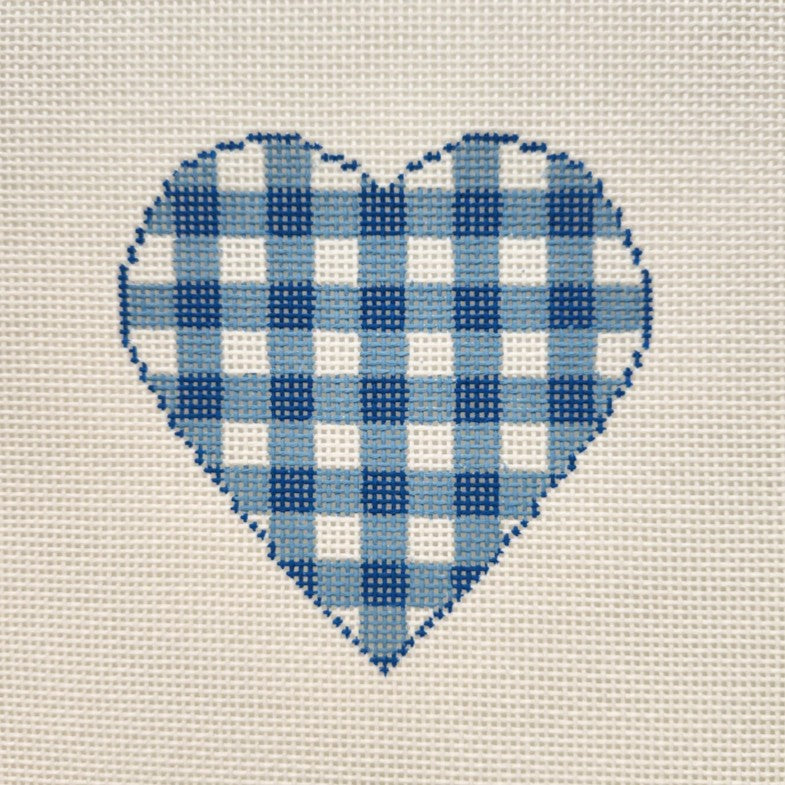 Gingham Heart-Blue (2 available)