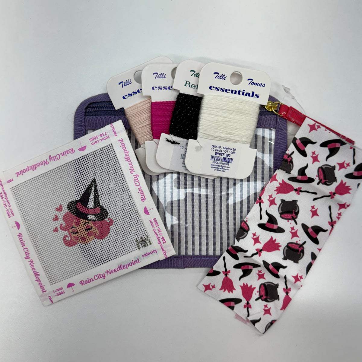 Bag Charm Kit - Witch w/ Pink Hair (by Tilli Tomas)
