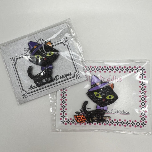 Witchy Kitty (Crystal) needle minder